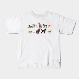 Holliday doggos group 2 Kids T-Shirt